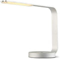 Modern LED Desk Lamp with Touch Dimming, Plug-in Design for Study, Work, Bedroom & Bedside - Stylish Silver Finish for Home & Office Lighting
