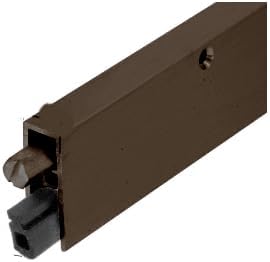 C.R. LAURENCE DB035DV36 CRL Dark Bronze Anodized Commercial Medium-Duty Automatic Door Bottom for 36' Door