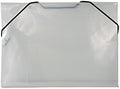 JAM PAPER Plastic Index Card Case with Elastic Closure - 5 1/2 x 7 1/2 x 3/8 - Clear - 24/Pack