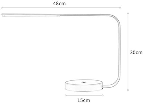 Modern LED Desk Lamp with Touch Dimming, Plug-in Design for Study, Work, Bedroom & Bedside - Stylish Silver Finish for Home & Office Lighting