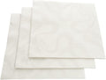 Restaurantware Luxenap 15.75 Inch Disposable Napkins 600 Soft Linen Like Napkins - Absorbent Air Laid White With Vintage Pattern Paper Cloth Like Napkins Pre-folded For Dinner Party Guests