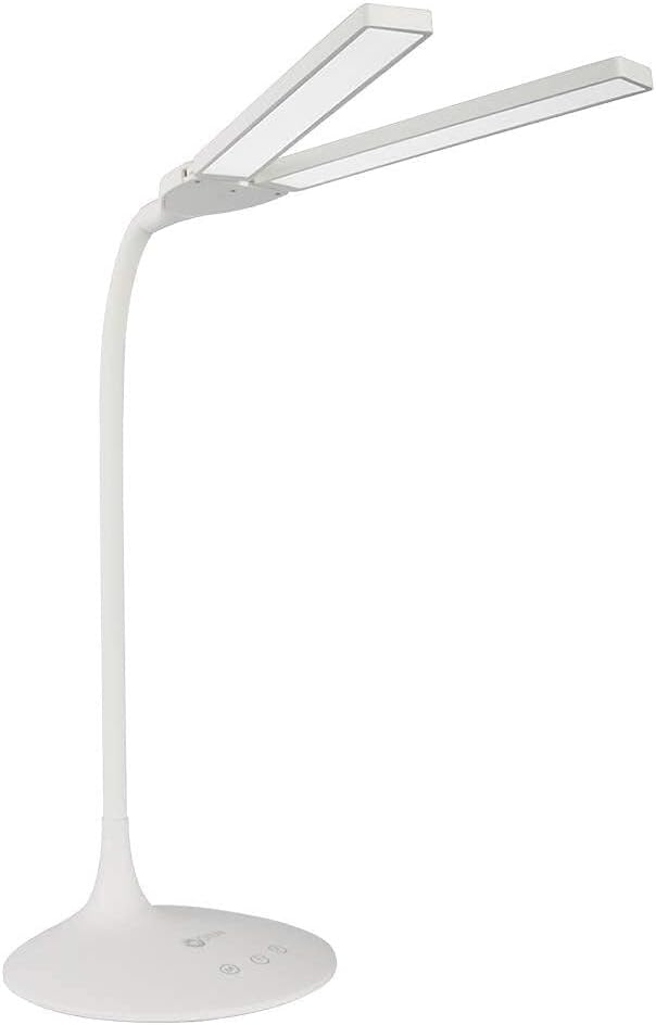 Practical Dual-Color LED Desk Lamp with Auto-Off Timer, Adjustable Neck & Touch Controls - Perfect for Crafting & Learning in Living Rooms & Offices
