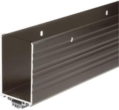 C.R. LAURENCE DB054DV36 CRL Dark Bronze Anodized Finish Wrap Around Door Shoe With Vinyl Weatherseal for 36' Door