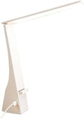 LED Desk Lamp Foldable Desk lamp, LED Desk lamp with Retractable Phone Holder, 3 Color Modes and 3 Brightness Levels, Charging/Plug in Office Reading Light Desk Lamp(White)