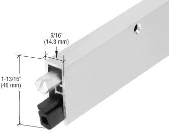 CRL Aluminum Finish Commercial Medium-Duty Automatic Door Bottom for 36' Door