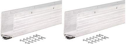 M-D Building Products 68593 1-3/4x36-Inch Aluminum Weatherstrip Door Bottom with Mill/Vinyl Finish (2-(Pack))