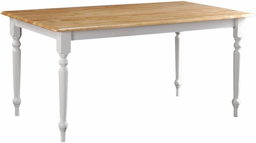 Boraam Farmhouse Table, White/Natural
