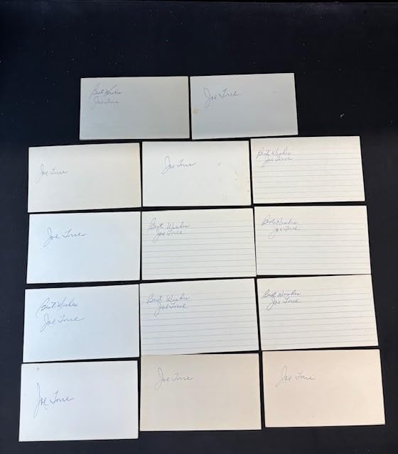 Baseball Legends Autographed Signed Index Card Lot (850+) Pete Rose Joe Torre Beckett Pre Authenticated