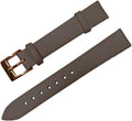 LeatherFor Women Men 12mm 14mm 16mm 18mm 20mm 22mm Watch Band Straps Thin Watch Bracelet Watch Accessories coffee 2 18mm