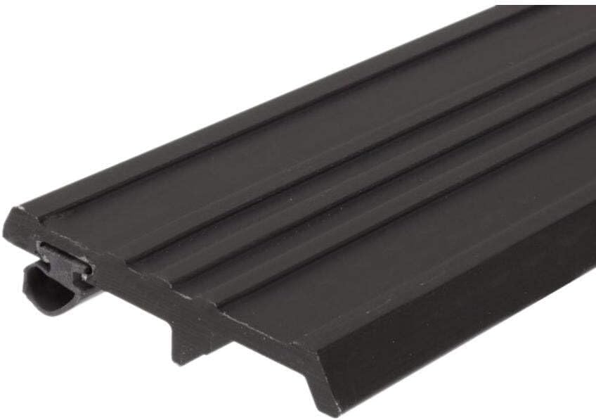 8' Bronze Finish Entry Door Flat Bar Astragal with Rubber Bulb Seal