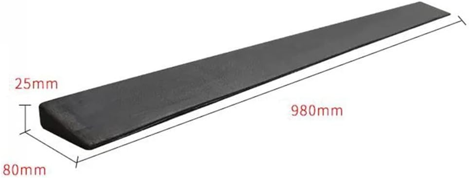 1pc Non-Slip Doorway Threshold Ramp for Wheelchairs - 1' to 2' Rise, Durable Rubber Sill Ramp for Safe Access(98 * 8 * 2.5cm)