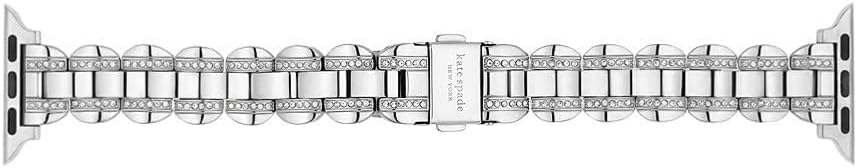kate spade new york Designer Interchangeable Stainless Steel Band Compatible with Your 38/40/41mm Apple Watch Series 9/8/7/6/5/4/3/2/1/SE