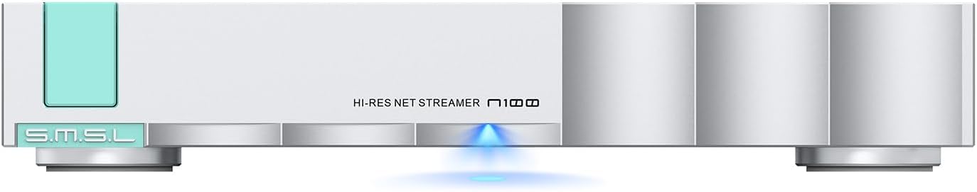 SMSL N100 Hi-Res Network Streamer New DAC chip Supports Connect VOLUMIO Tidal and QOBUZ Output Optical/Coaxial/AES/EBU/USB, Input USB2.0/USB3.0/ LAN/WiFi, Home Theater Audio Stereo System Streamer