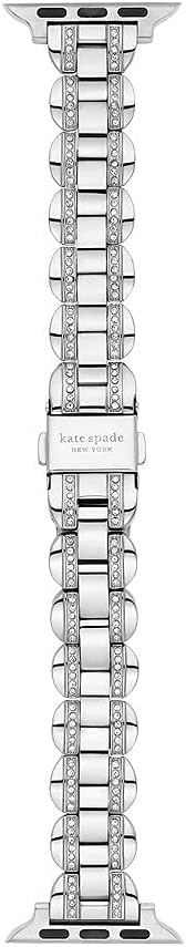 kate spade new york Designer Interchangeable Stainless Steel Band Compatible with Your 38/40/41mm Apple Watch Series 9/8/7/6/5/4/3/2/1/SE