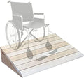 Adjustable Dog Ramp for Cars, 4-7 Inch Rise, Non-Slip Wooden Wheelchair Ramp for Front Door, Pet Aid Transition Ramp for Small & Large Dogs