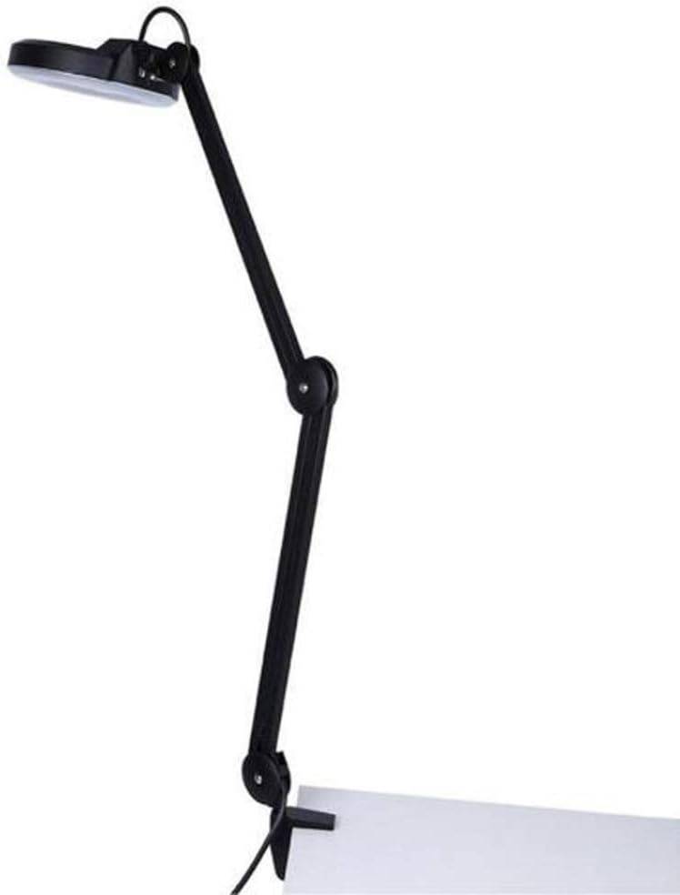 Magnifier, 5X Magnifying Glass Clamp Lamp Lens,30LED Adjustable Swivel Arm Utility Light,Desk, Table, Task, Craft, Jewelry,Sewing,Workbench- Black