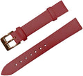 LeatherFor Women Men 12mm 14mm 16mm 18mm 20mm 22mm Watch Band Straps Thin Watch Bracelet Watch Accessories Red 2 22mm