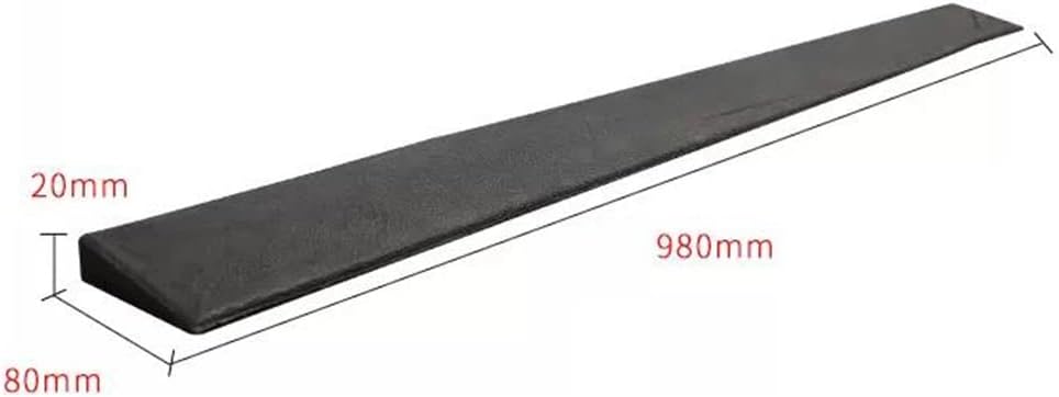 1pc Non-Slip Doorway Threshold Ramp for Wheelchairs - 1' to 2' Rise, Durable Rubber Sill Ramp for Safe Access(98 * 8 * 2cm)