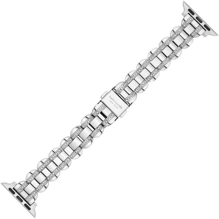 kate spade new york Designer Interchangeable Stainless Steel Band Compatible with Your 38/40/41mm Apple Watch Series 9/8/7/6/5/4/3/2/1/SE