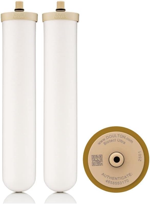 Doulton ¦ W9123050 ¦ 10' Biotect Ultra ¦ Authentic Drinking Water Ceramic Replacement Candle Element Filter ¦ 2504 ¦ White ¦ NSF Certified ¦ M12 Thread ¦