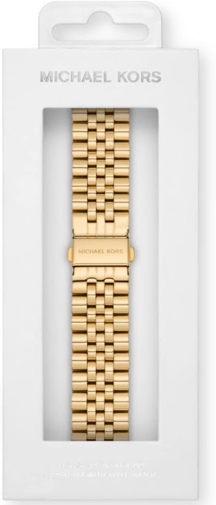 Michael Kors Band for Apple Watch; Stainless Steel Smart Watch Bands for Women; Compatible with Apple Watch 38mm, 40mm, 41mm