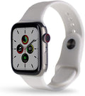 Apple Watch Series 7 (GPS + Cellular, 41MM) - Titanium with White Sport Band (Renewed)