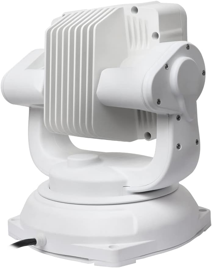 80W Led Searchlight for Boat Marine, 8000Lumens Spotlight with Wireless Remote, Magnetic Base, DT Plug Wiring Kit, Great for Rescue Restoration Offroad Lighting
