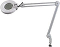 Magnifying Glass 3.5 Diopter Clamp Lamp: Daylight Bright Lighted Lens, Adjustable Swivel Arm Utility Light for Desk, Table, Task, Craft, Jewelry,Sewing,Workbench –