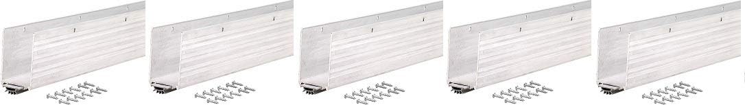 M-D Building Products 68593 1-3/4x36-Inch Aluminum Weatherstrip Door Bottom with Mill/Vinyl Finish (5-(Pack))