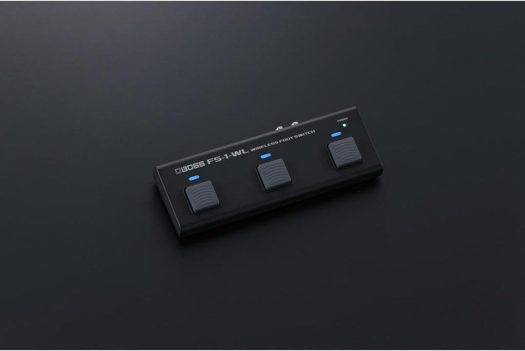 BOSS FS-1-WL Compact Wireless Footswitch | Control Digital Music Score Apps, YouTube Videos, DAWs, Instruments and More via Bluetooth | MIDI | Connect External Footswitches and an Expression Pedal
