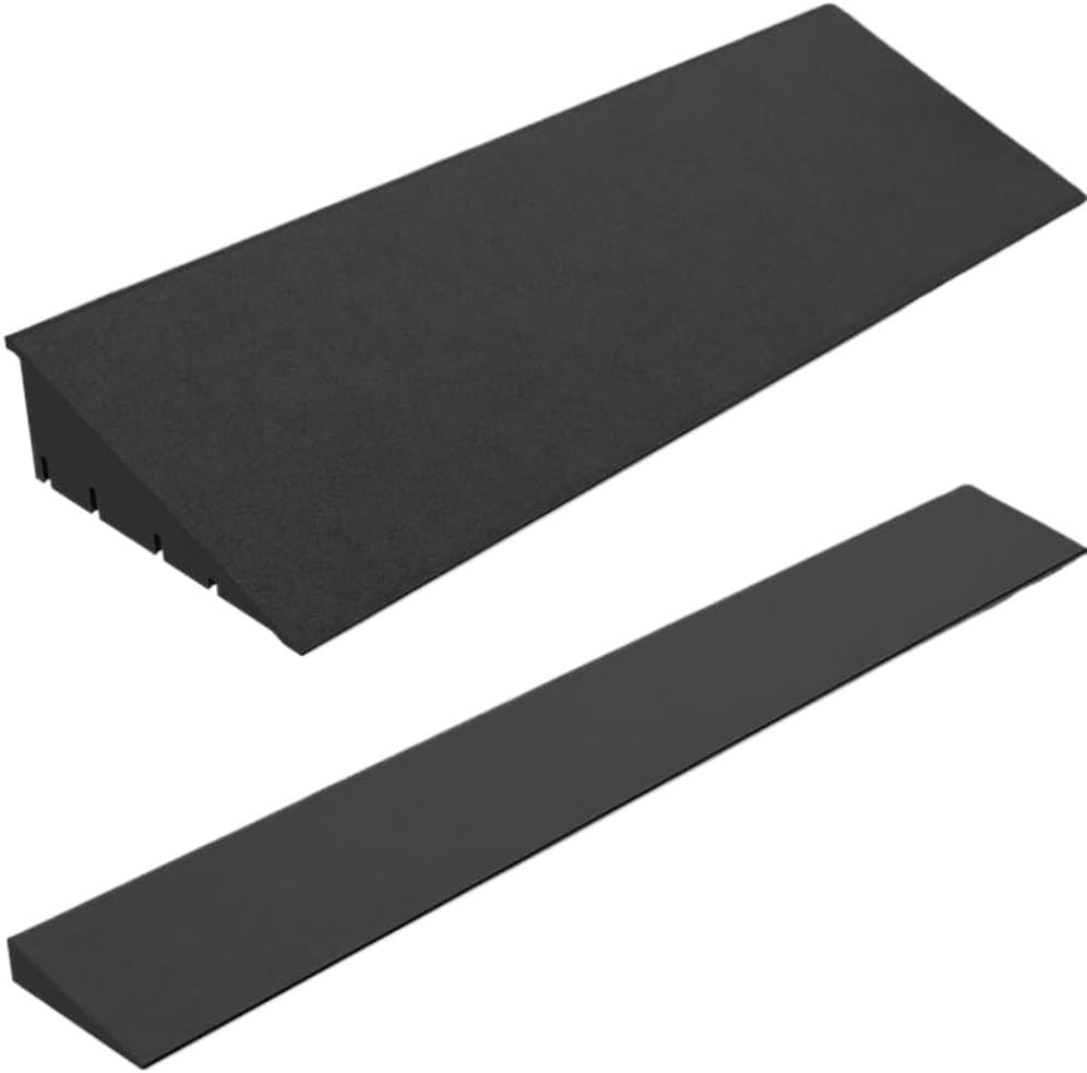 1pc Non-Slip Doorway Threshold Ramp for Wheelchairs - 1' to 2' Rise, Durable Rubber Sill Ramp for Safe Access(50 * 10 * 3cm)