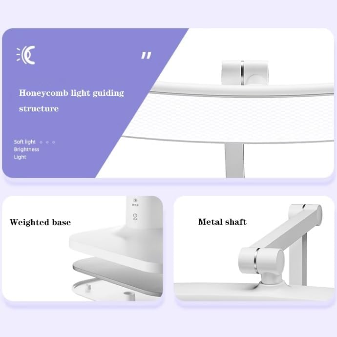 LED Desk Lamp LED Desk Lamp, Touch Control Dimmable Desk Lamp, 3 Color Modes 4 Brightness Levels, Eye Protection Table Lamp with USB Charging Port, 45min Auto-timer Desk Lamp(3600mA)