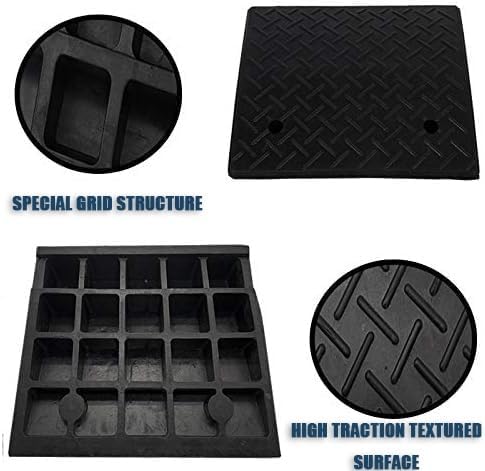 Wheelchair Threshold Ramp, Rubber Ramp for Doorways, 2' 4' 6' Rise Portable Curb Ramp, Non-Slip Transition Ramps for Indoor Outdoor(100 * 30 * 15cm/39 * 12 * 6in)