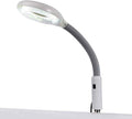 Led Magnifying Lamp with Clamp, with Adjustable Swivel Arm Light,5X Magnifier Vertical Desk Magnifying Lamp Light Beauty Adjustable Beauty Stand Salon Tattoo Nail Skin