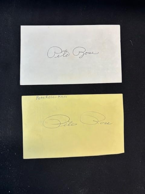 Baseball Legends Autographed Signed Index Card Lot (850+) Pete Rose Joe Torre Beckett Pre Authenticated