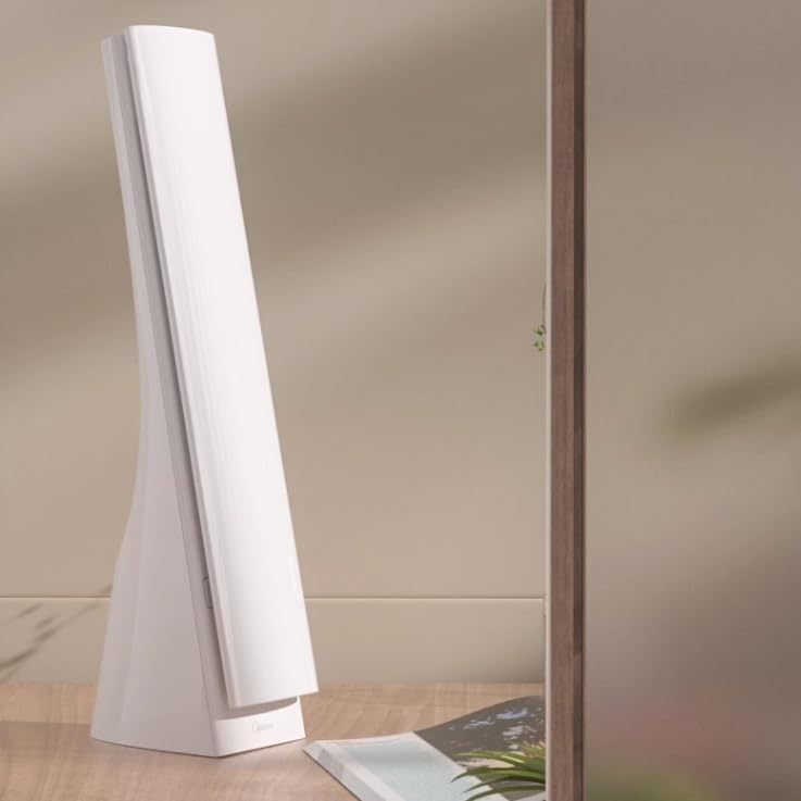 LED Desk Lamp Foldable Desk lamp, LED Desk lamp with Retractable Phone Holder, 3 Color Modes and 3 Brightness Levels, Charging/Plug in Office Reading Light Desk Lamp(Silver Gray)