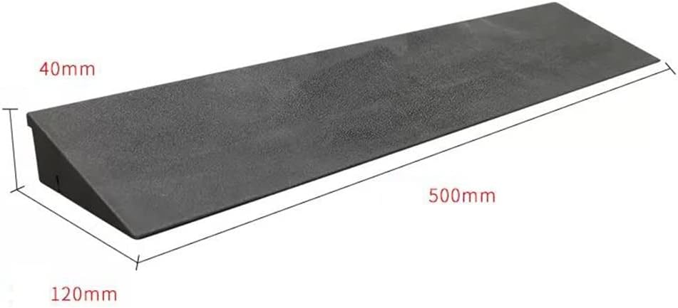 Non-Slip Doorway Threshold Ramp for Wheelchairs - 1 Inch & 2 Inch Rise, Durable Sill Ramp for Easy Access(50 * 12 * 4cm)