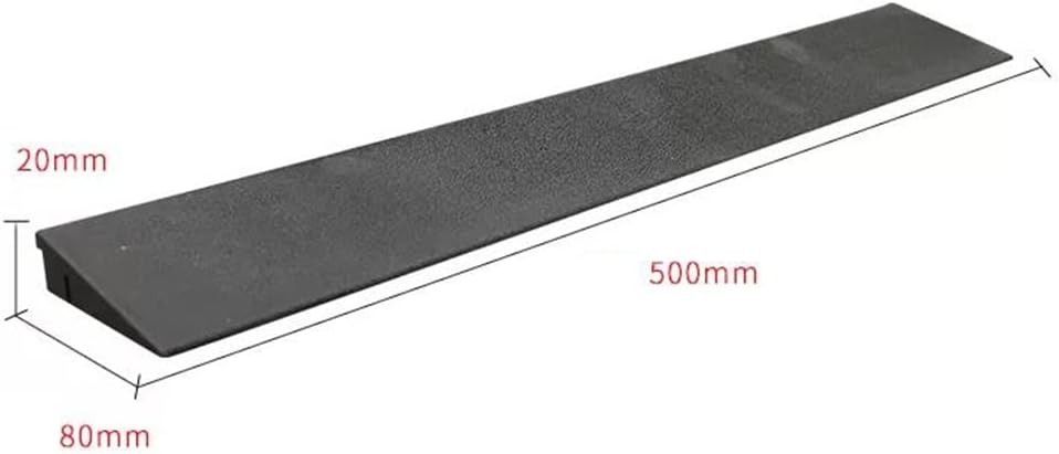 1pc Non-Slip Doorway Threshold Ramp for Wheelchairs - 1' to 2' Rise, Durable Rubber Sill Ramp for Safe Access(50 * 8 * 2cm)