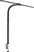 LED Desk Lamp Desk Lamp Clamp, Dual Head LED Desk Lamp, 10 Light Modes and 10 Brightness Levles, Monitor Flexible Gooseneck Lamp, Eye Protection Desk Lamps Desk Lamp(Black)