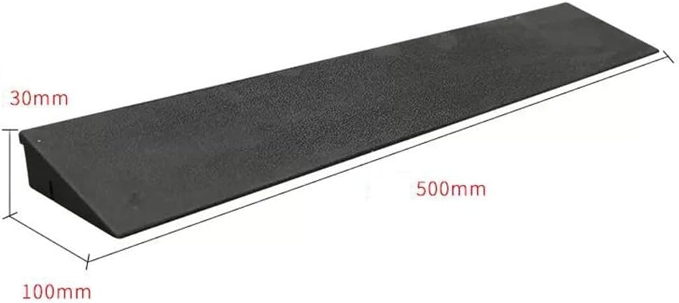 1pc Non-Slip Doorway Threshold Ramp for Wheelchairs - 1' to 2' Rise, Durable Rubber Sill Ramp for Safe Access(50 * 10 * 3cm)