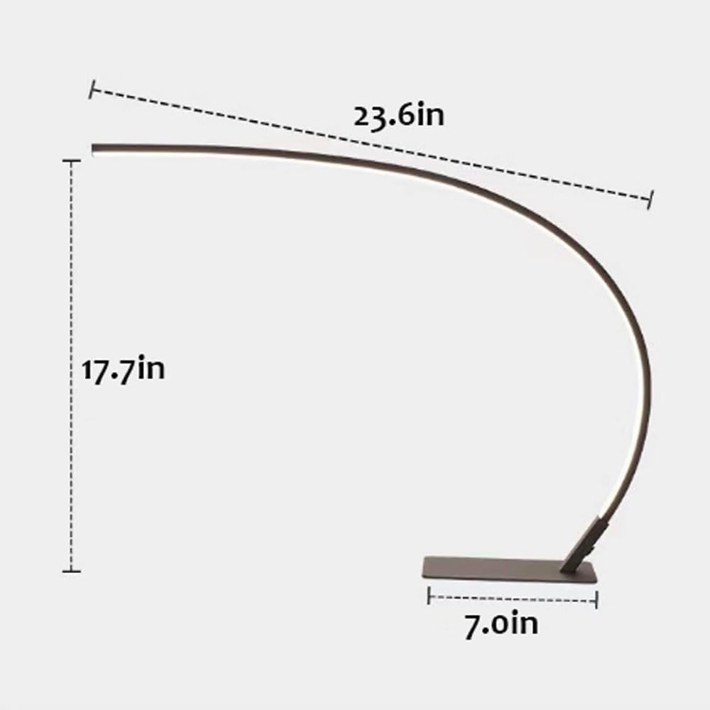 LED Desk Lamp with Adjustable Brightness Modern Design Table Lamp for Study Work Eye Protection Reading in Office Bedroom Living Room