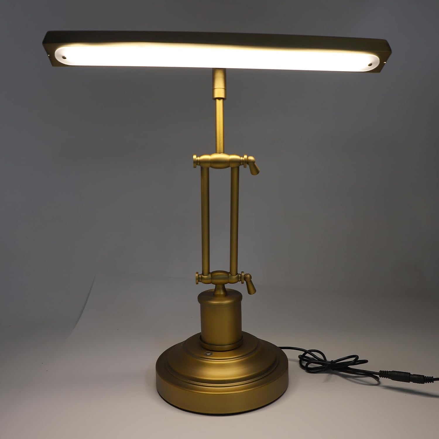 Gugxiom Piano Light Lamp for Upright Piano, 12W LED Table Lamp with Brightness Adjustable 3000K to 6000K, Music Stand Light for Piano, Home Office (US Plug)