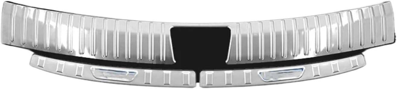 Compatible With Hyundai Santa Fe 2024-2025 2026 carbon silver Titanium Black car door threshold Inside Protector cover sill guard Trim(Silvery)