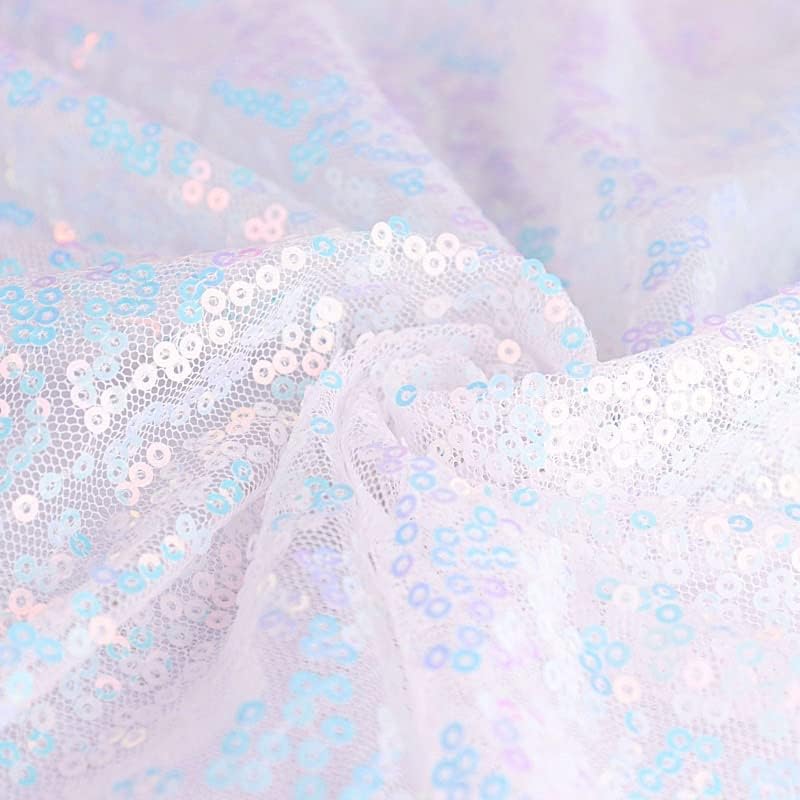 50 pcs 20-Inch Iridescent Blue Sequins Napkins - for Wedding Party Restaurant Holiday Dinner