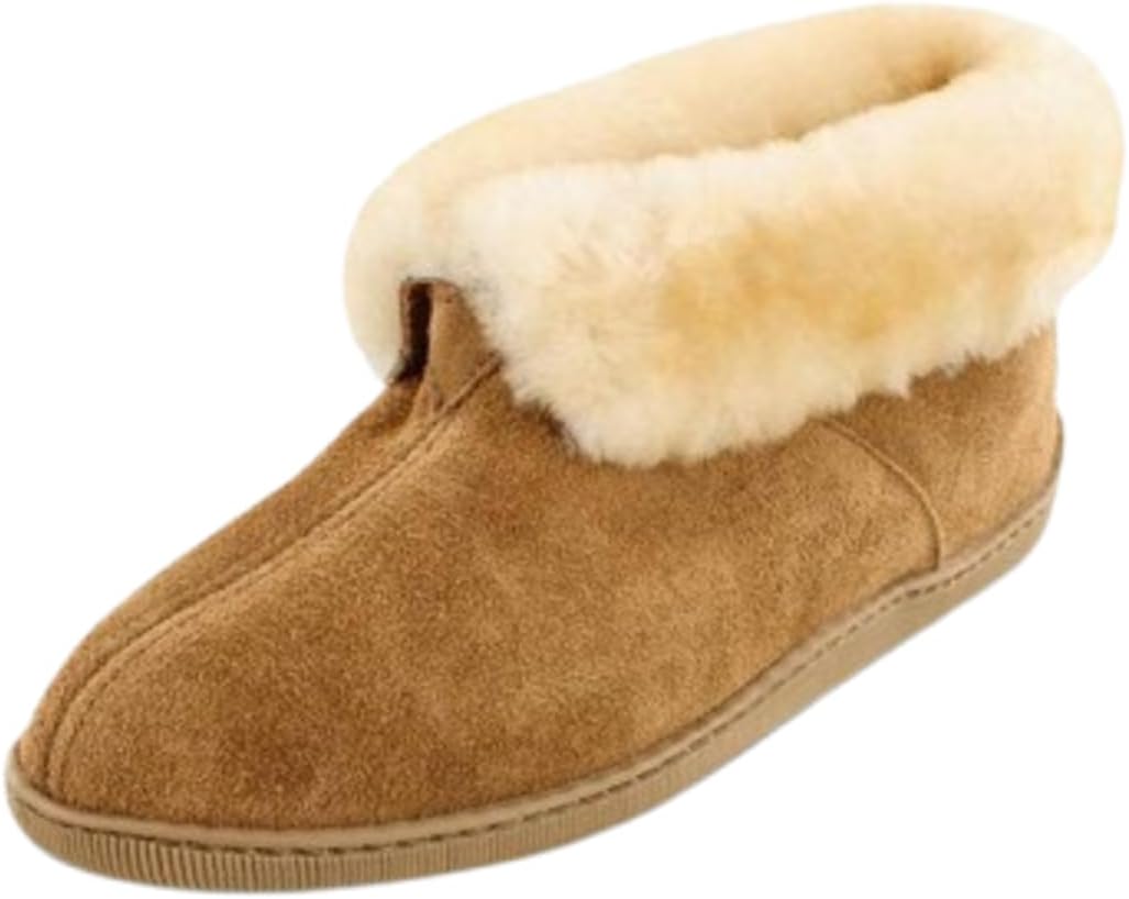 Minnetonka Men's Sheepskin Ankle Boots