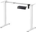 ErGear Electric Standing Desk Legs, 4 Memory Height Settings Height Adjustable Desk Frame, Sit Stand Table Legs Up to 47.2', Ergonomic Stand up Converter Base Workstation, White Frame Only