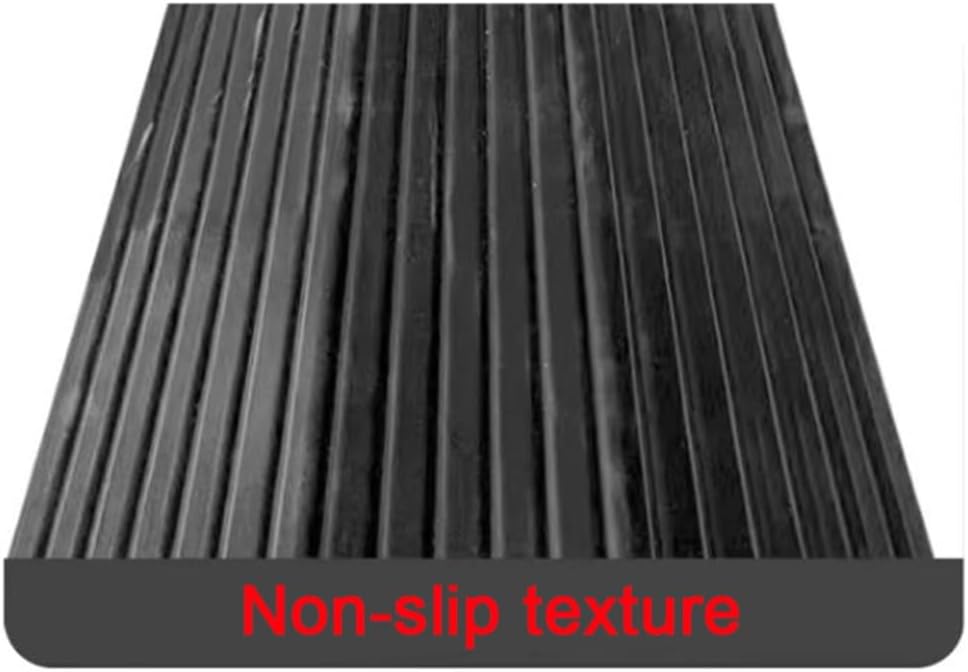Rubber Bridge Ramp Heavy Duty Threshold Ramp for Doorways 3' Rise Curb Ramps Heavy Duty Rubber Threshold Ramp for Wheelchairs