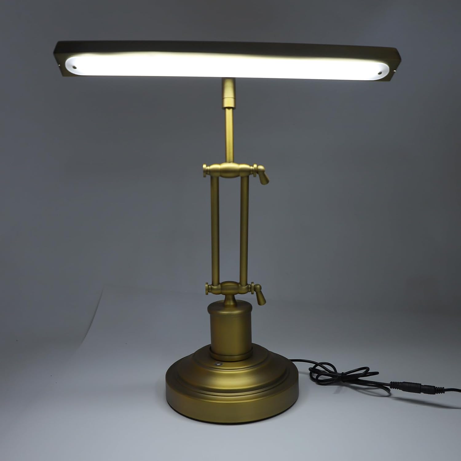 Gugxiom Piano Light Lamp for Upright Piano, 12W LED Table Lamp with Brightness Adjustable 3000K to 6000K, Music Stand Light for Piano, Home Office (US Plug)
