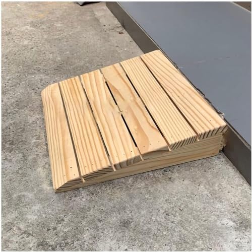 Portable Wheelchair Ramp for Doorway Access, 2-6 Inch Rise Threshold Ramp (33.8x30x13cm), Lightweight Kerb/Curb Ramp for Easy Entry and Mobility