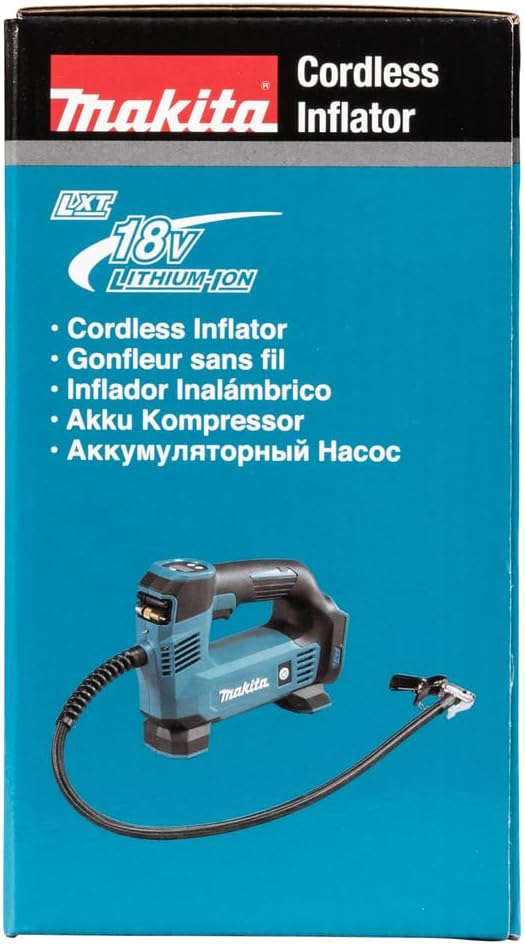 Makita DMP180Z 18V Li-ion LXT Inflator - Batteries and Charger Not Included, Blue/Silver, M